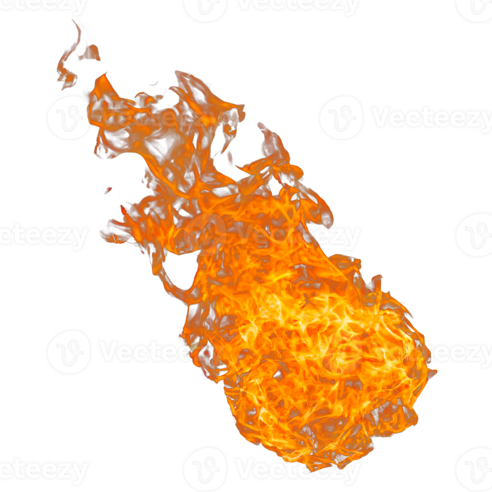 Meteorite or fireball. ball of fire. glowing magma sphere. large sphere of red energy. fantasy game spell icon. Generative AI. png