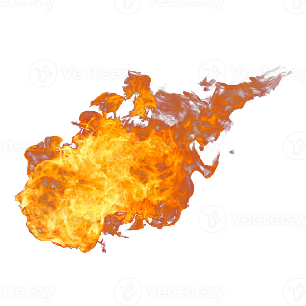 Meteorite or fireball. ball of fire. glowing magma sphere. large sphere of red energy. fantasy game spell icon. Generative AI. png
