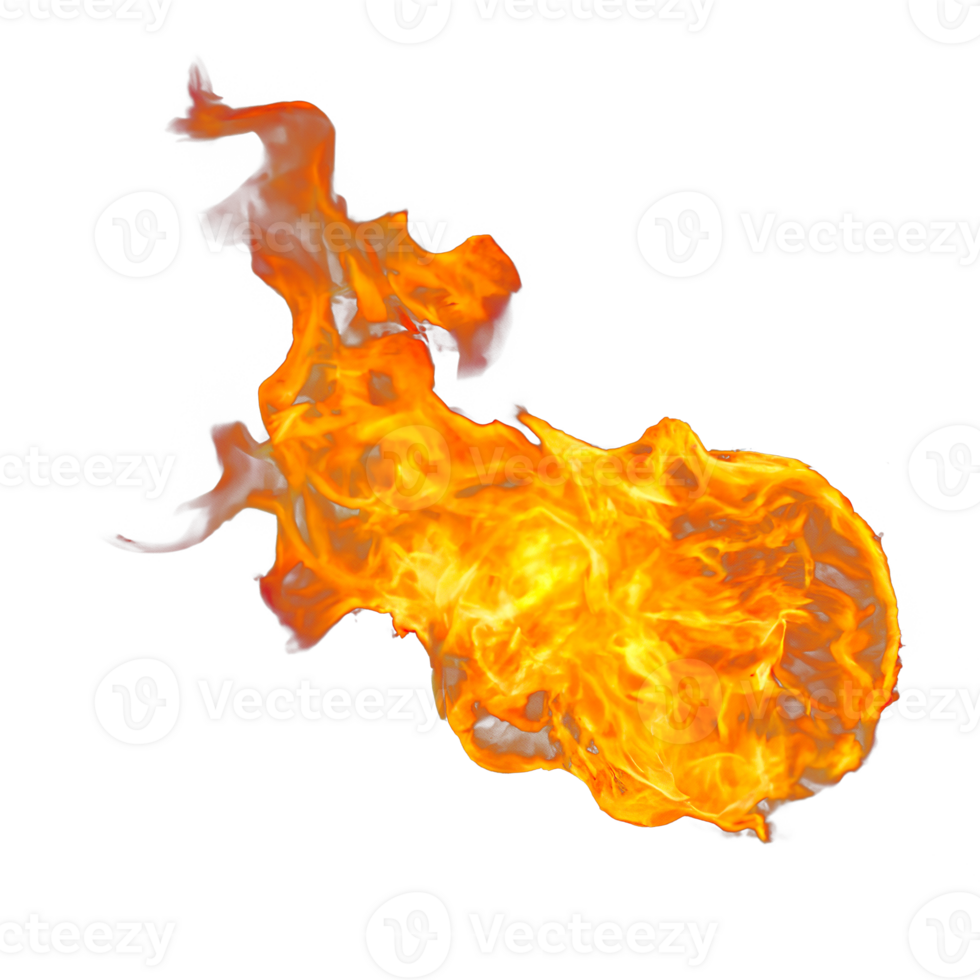 Meteorite or fireball. ball of fire. glowing magma sphere. large sphere of red energy. fantasy game spell icon. Generative AI. png