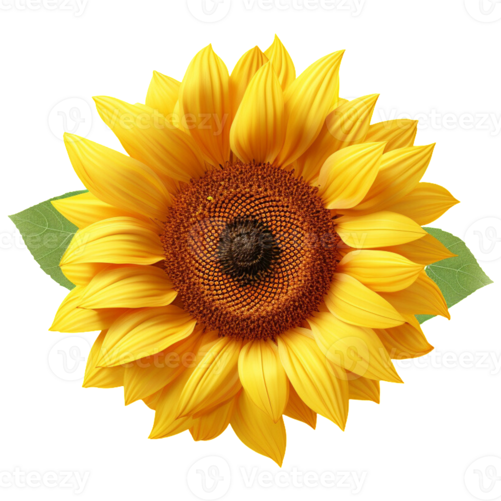 AI Generated 3D Sunflower png