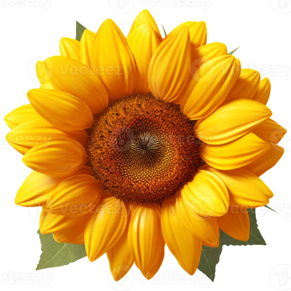 3D Sunflower aesthetic png
