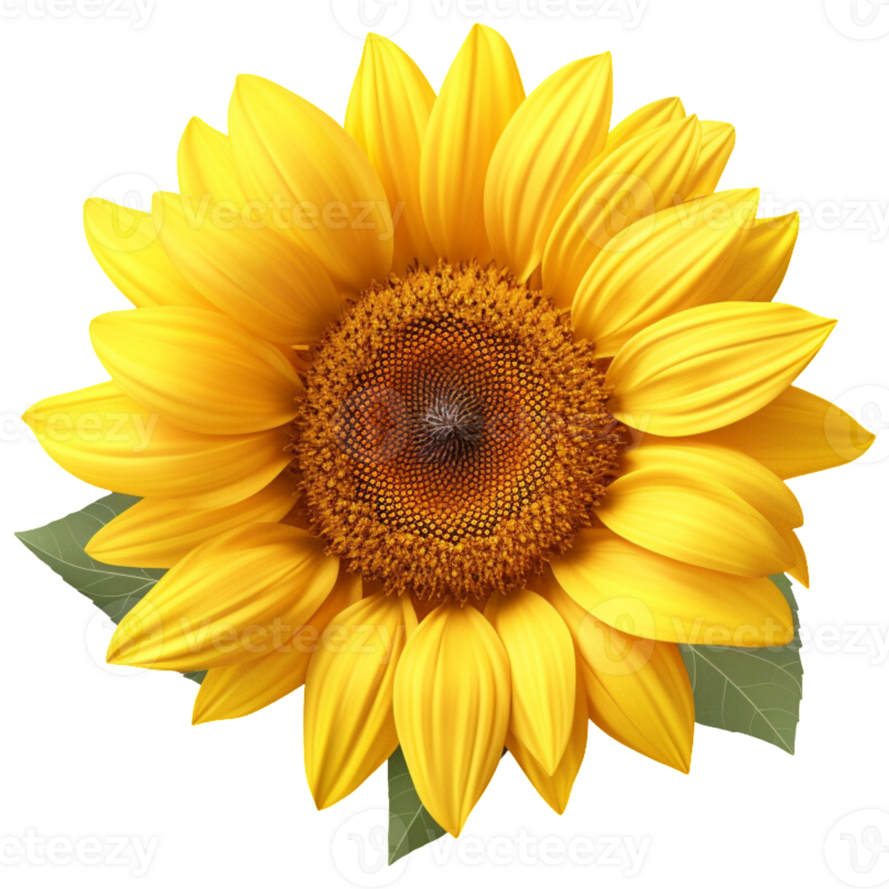 3D Sunflower aesthetic png