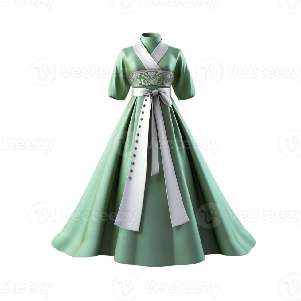 ai generato 3d hanbok png