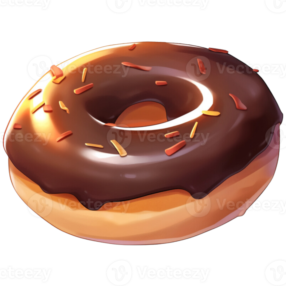 AI Generated Chocolate Donut 26852163 PNG