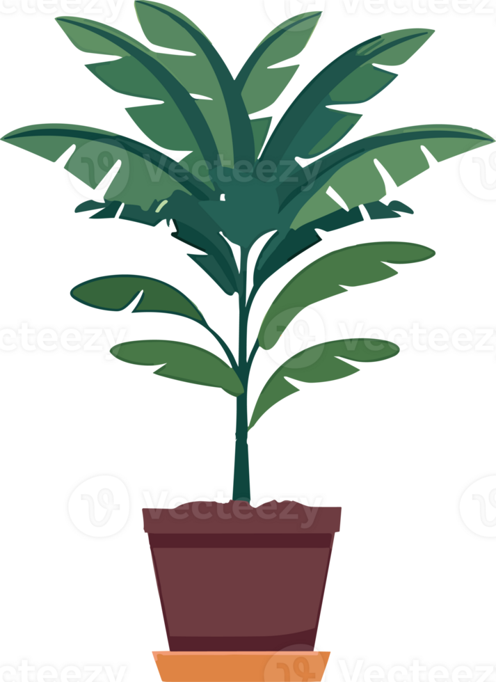 Minimalistic Style Potted Houseplant. ai generated. png