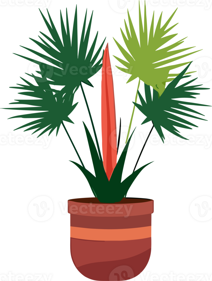 Minimalistic Style Potted Houseplant. . png