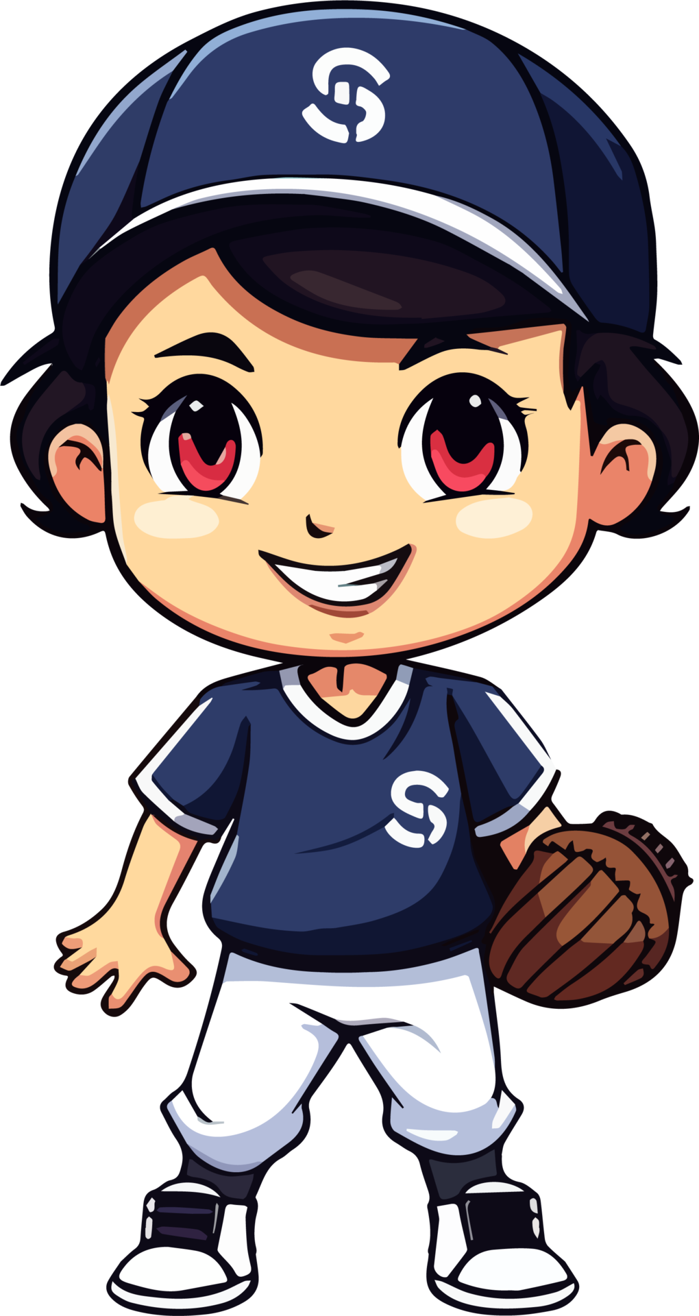 Baseball Player In Uniform With Ball Cartoon Flat Style Illustration baseball-player-in-uniform-with-ball-cartoon-flat-style-illustration