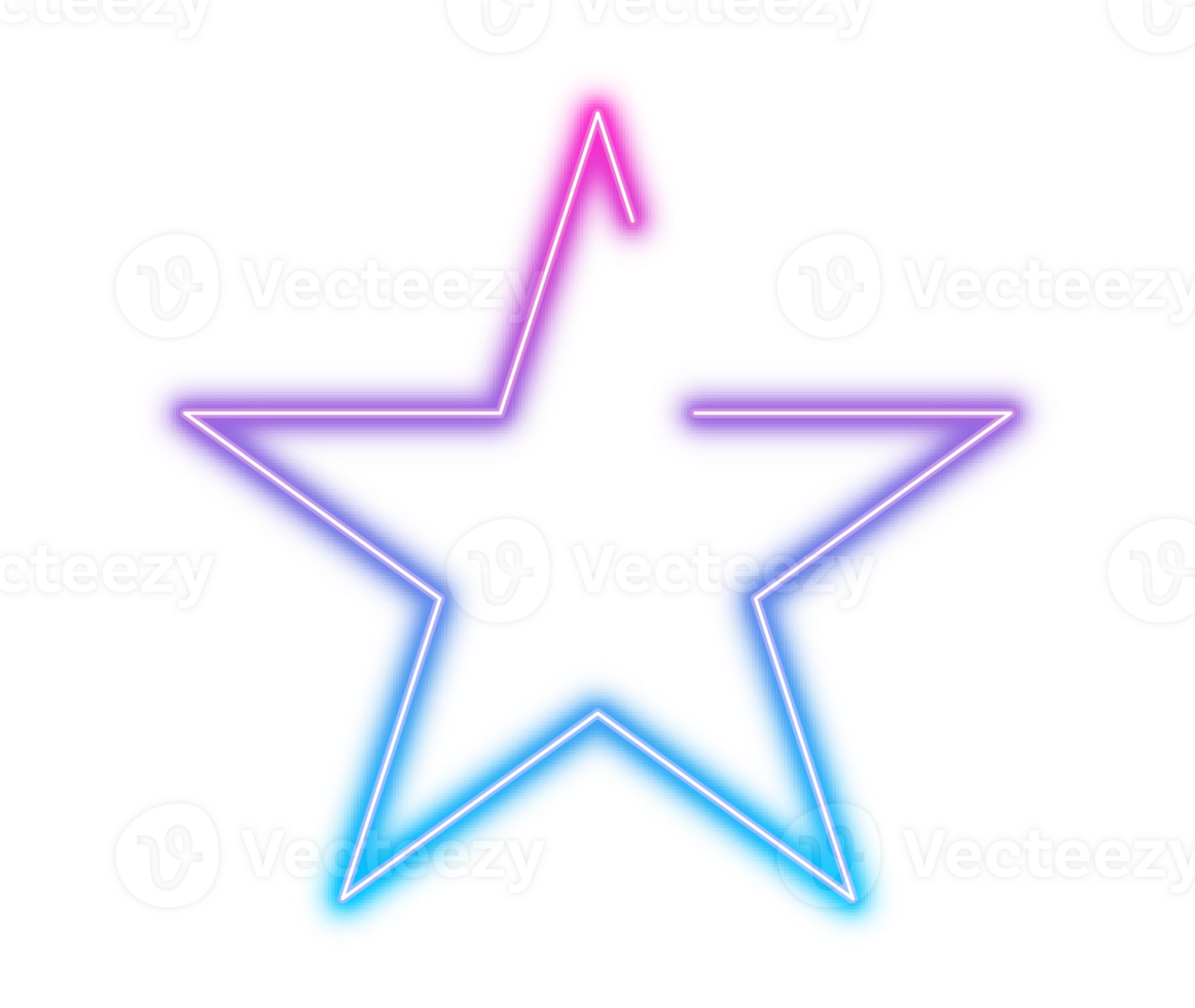 Star Neon- gestalten png