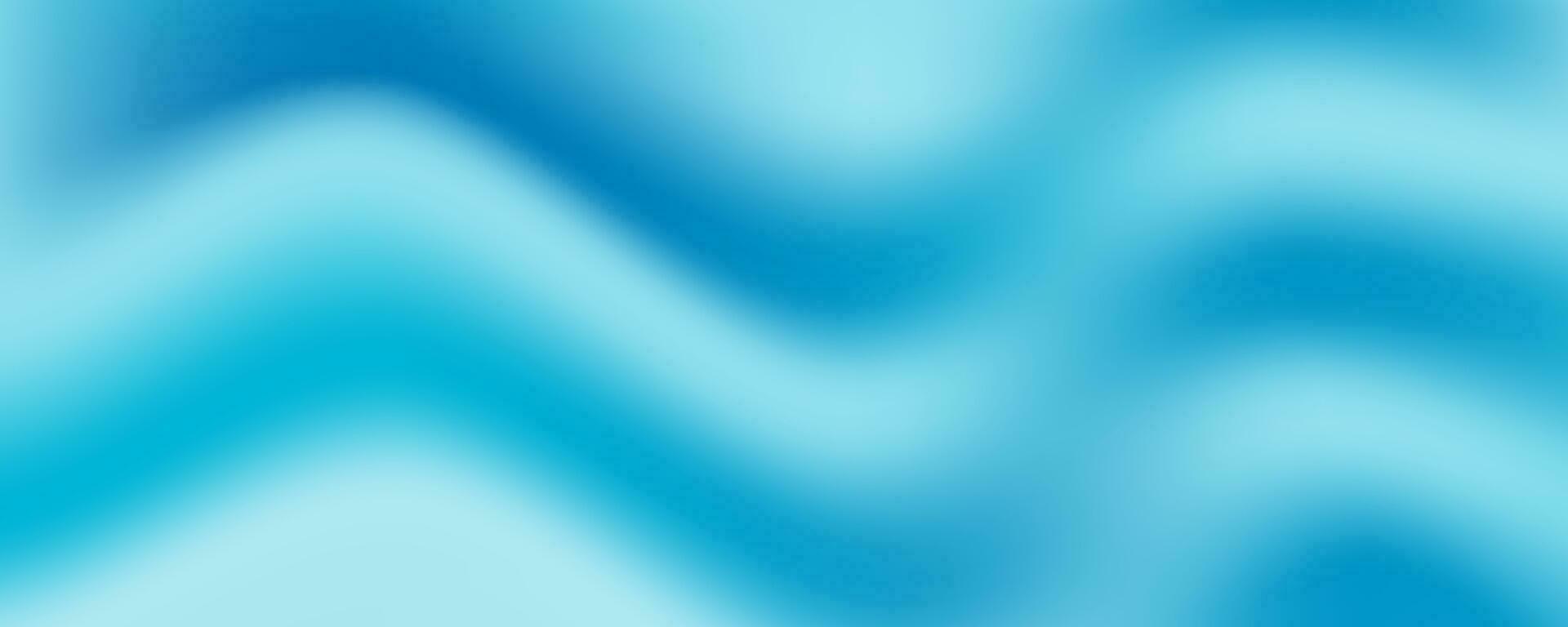 Soft Monochromatic Blue Gradient Abstract Banner. Blue wave motions. Vector Illustration. EPS 10.