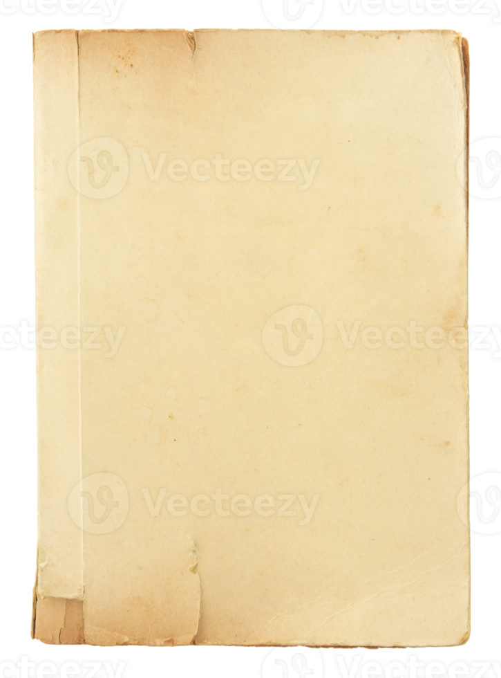 old book pages isolated with clipping path for mockup png