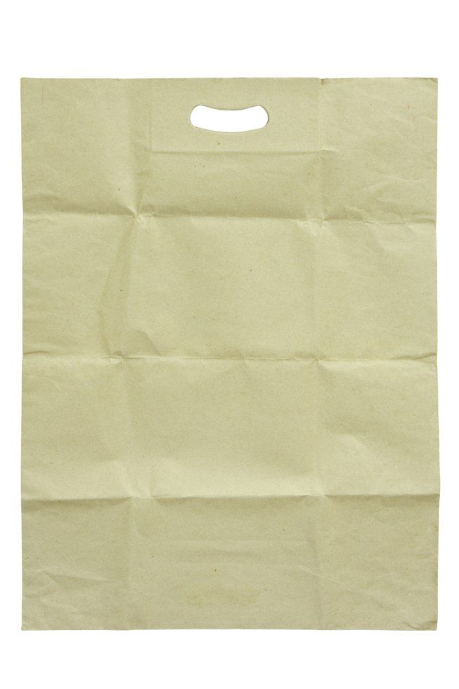 Brown paper bag isolated with clipping path for mockup 26852755 PNG