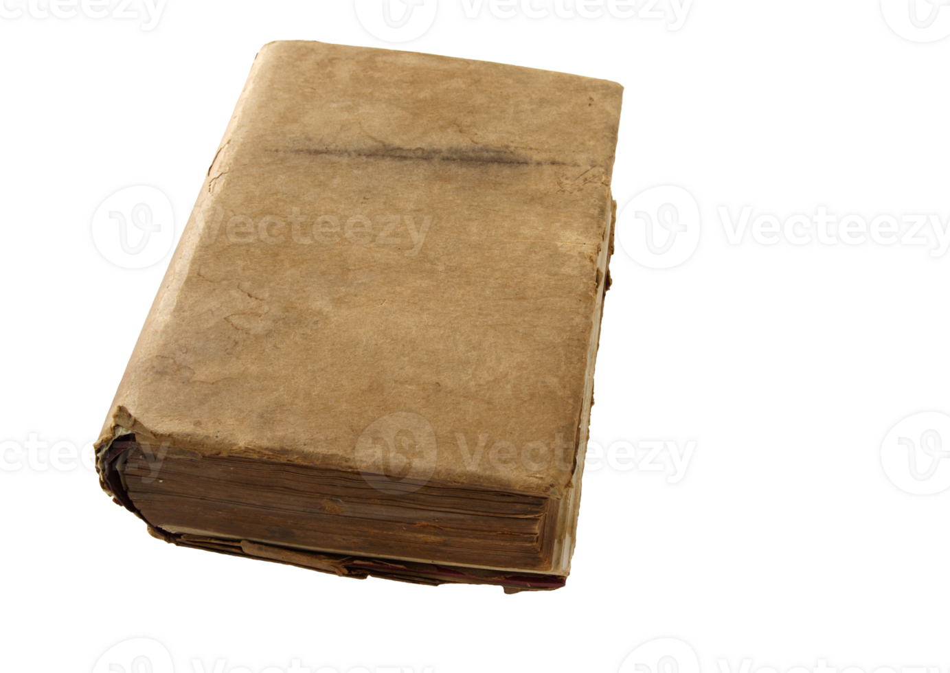 Old book isolated with clipping path for mockup png