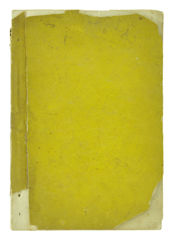 old book pages isolated with clipping path for mockup png