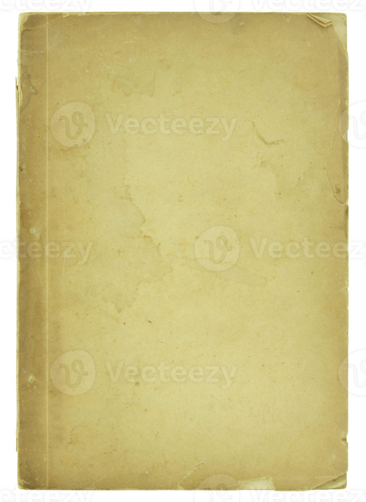 old book pages isolated with clipping path for mockup png