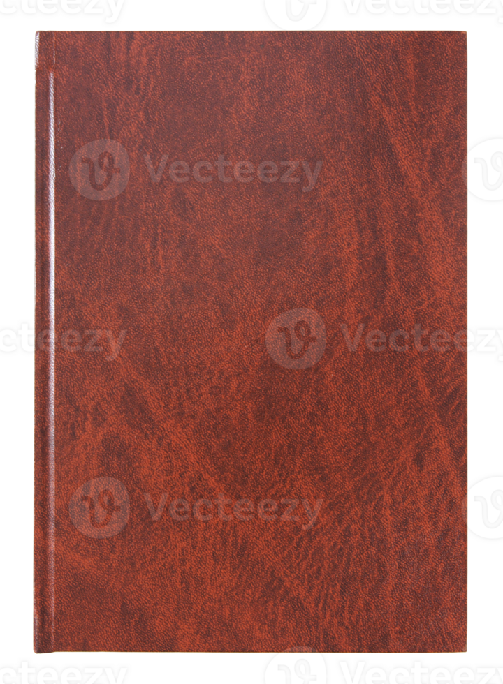 leather book cover isolated with clipping path for mockup png