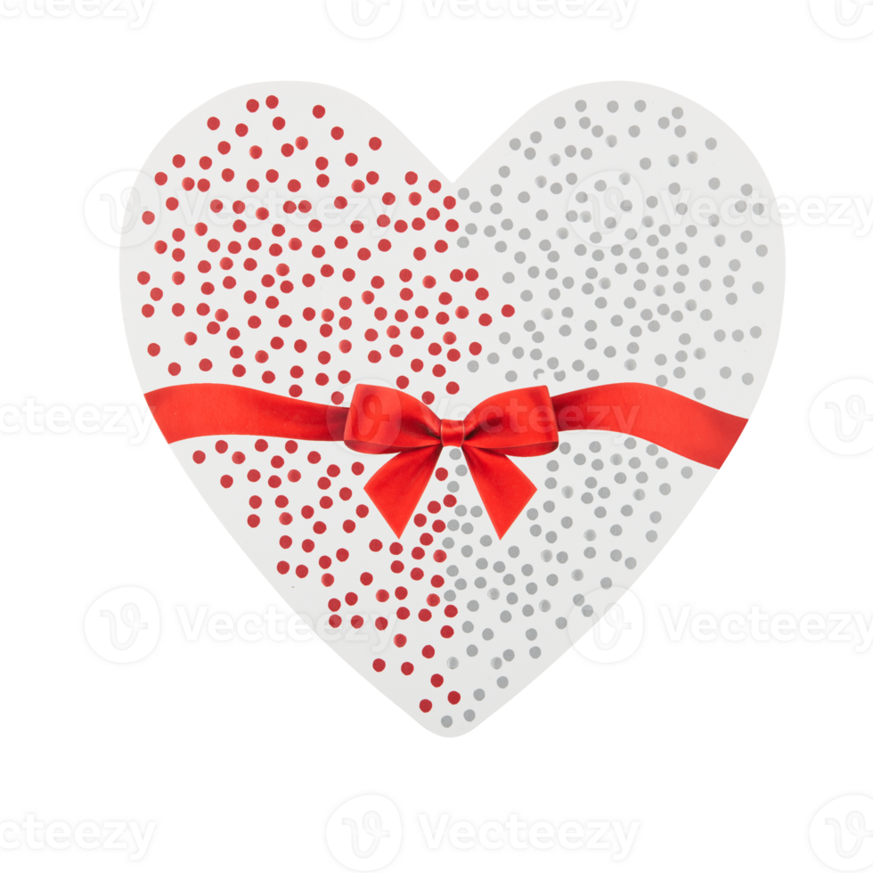 heart shaped gift box cut out isolated transparent background png