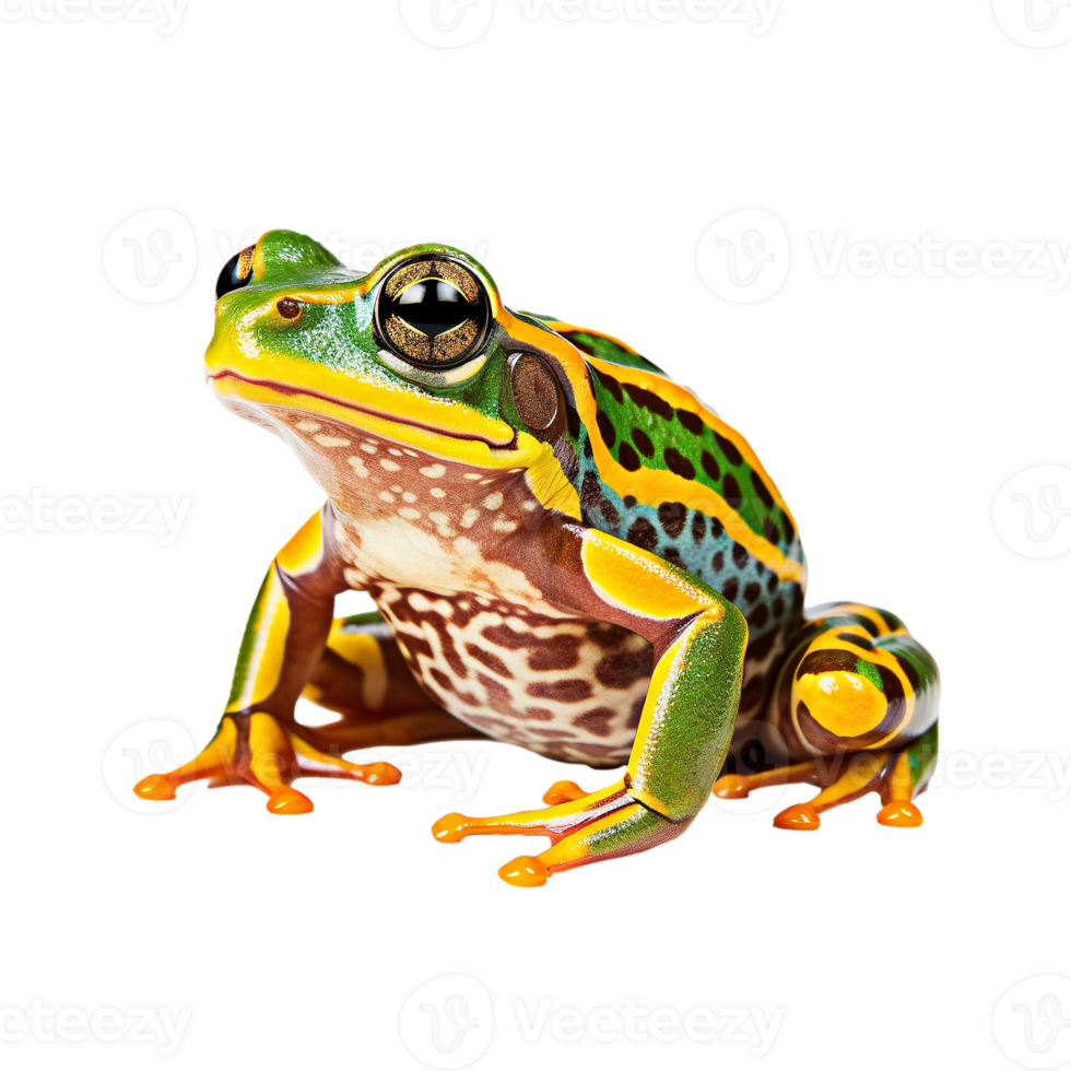 Frog isolated on transparent background, created with generative AI png
