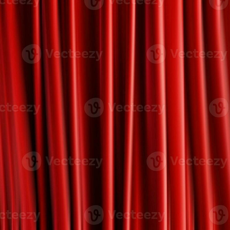 Red curtain backdrop, created with generative AI photo