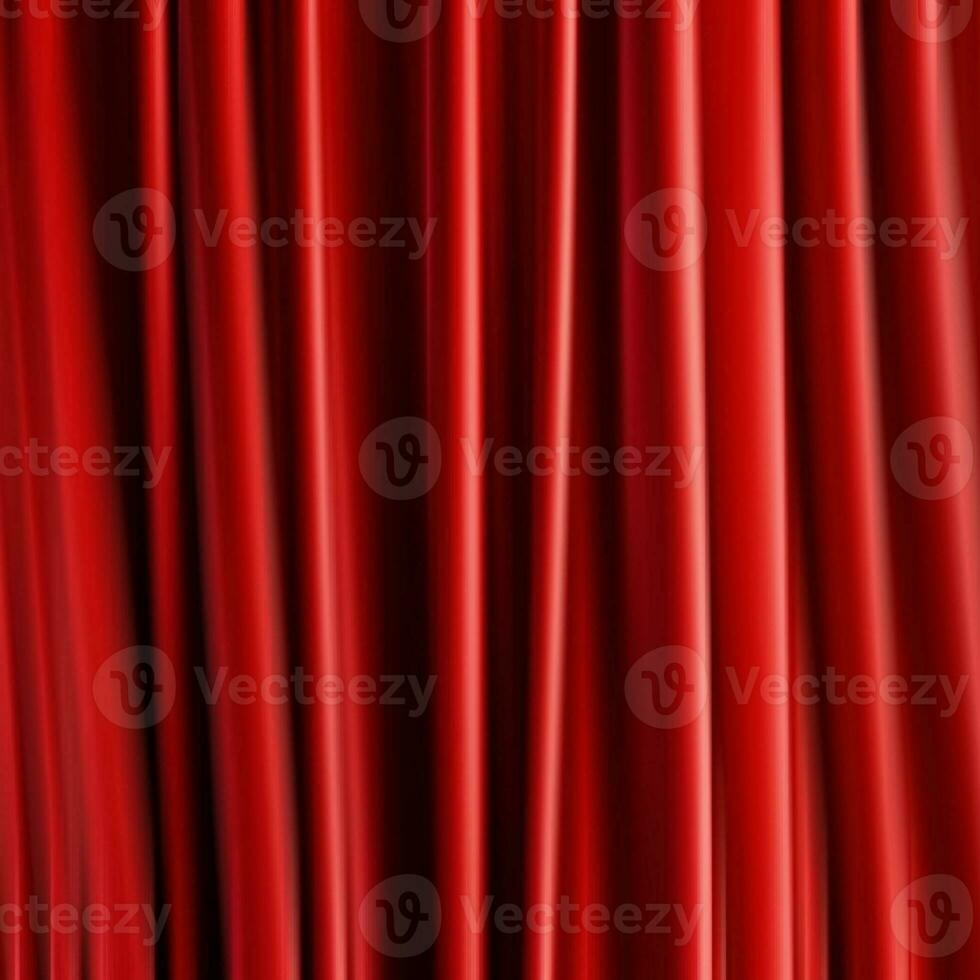 Red curtain backdrop, created with generative AI photo