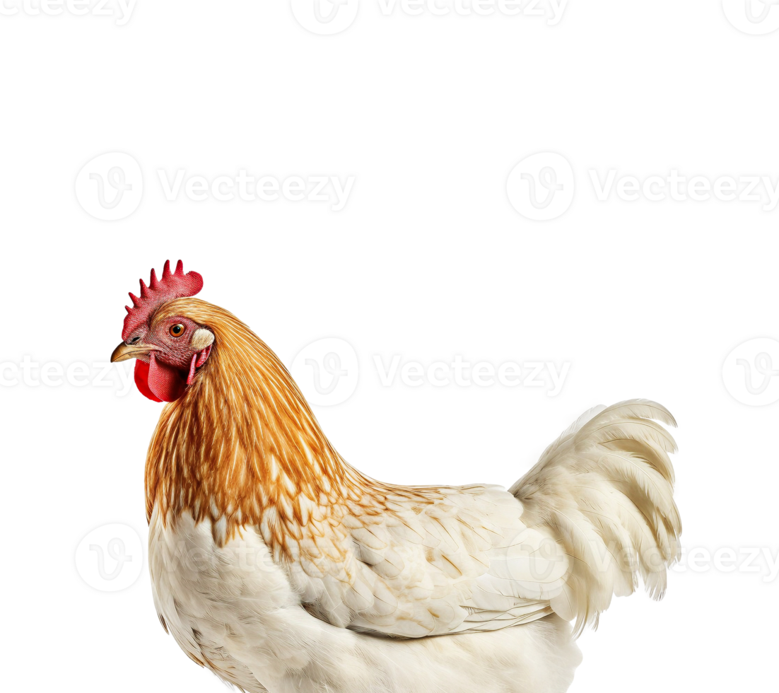Chicken isolated on transparent background, created with generative AI png