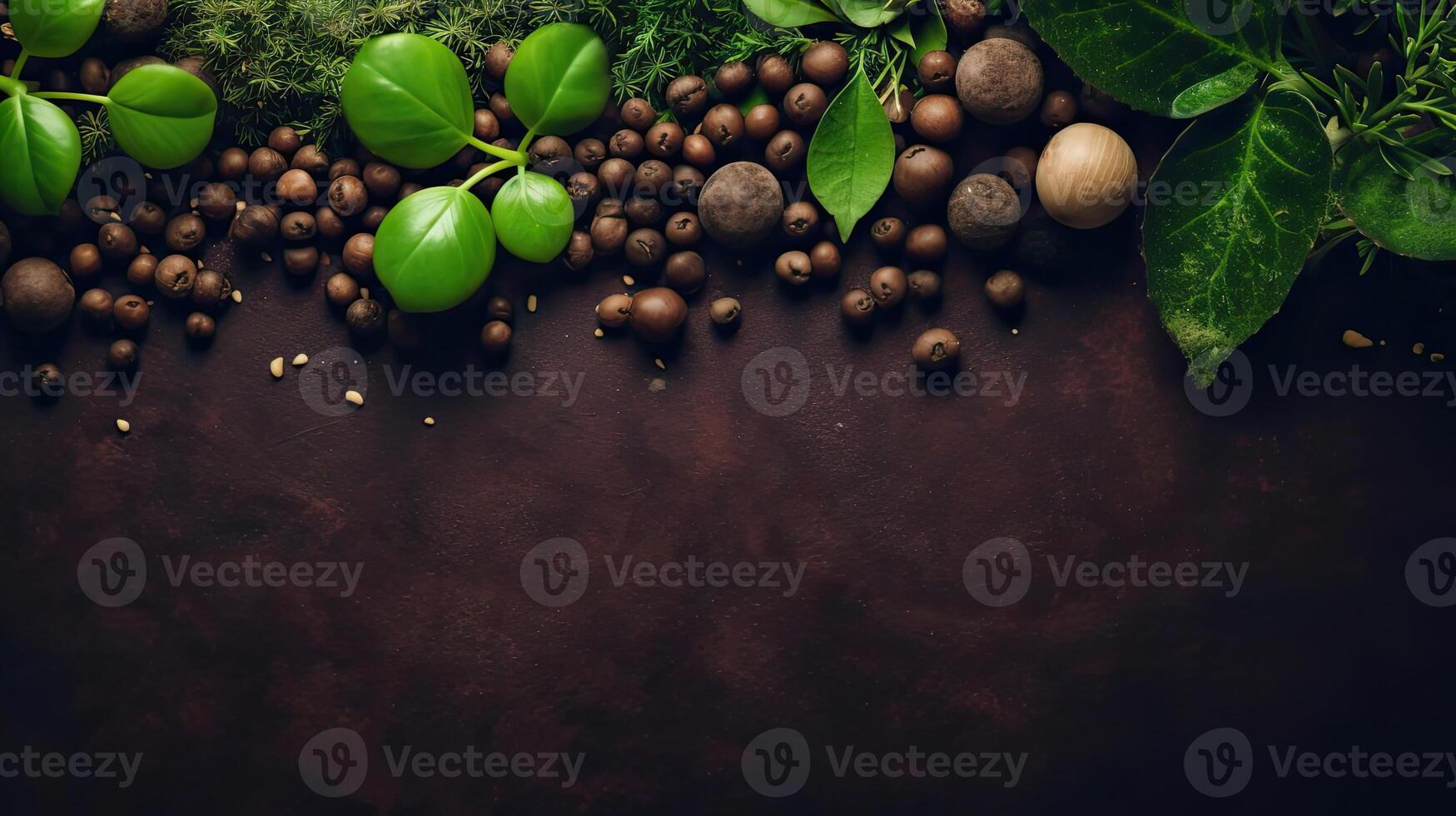 Earth Day concept design of plants, plant seeds and miniature earth for banner background, photo