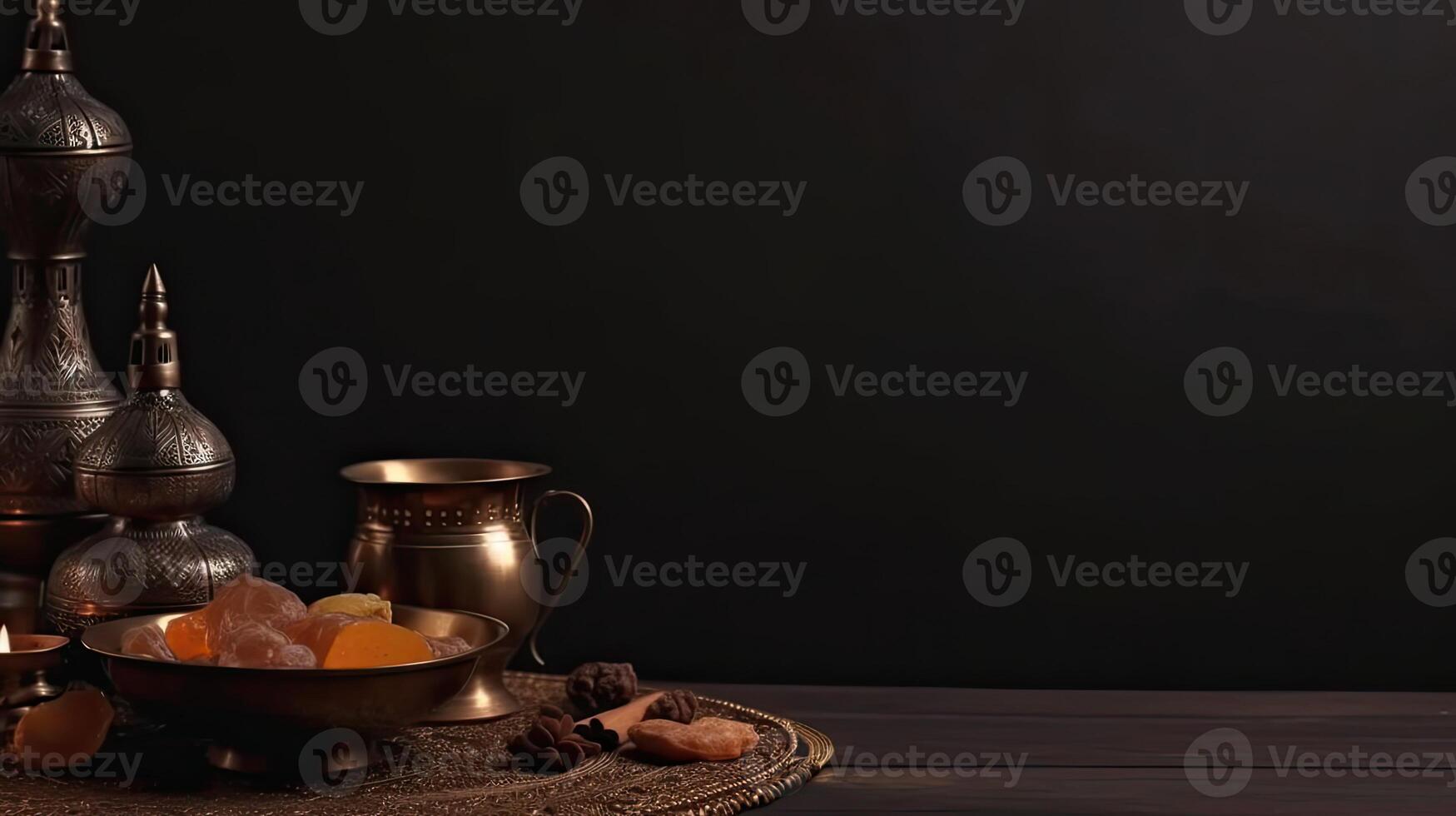 Background of Ramadan banner concept design, photo
