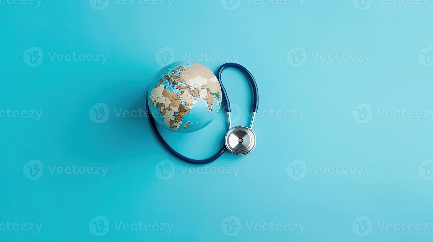 Background of World Health day banner design, AI Generative photo