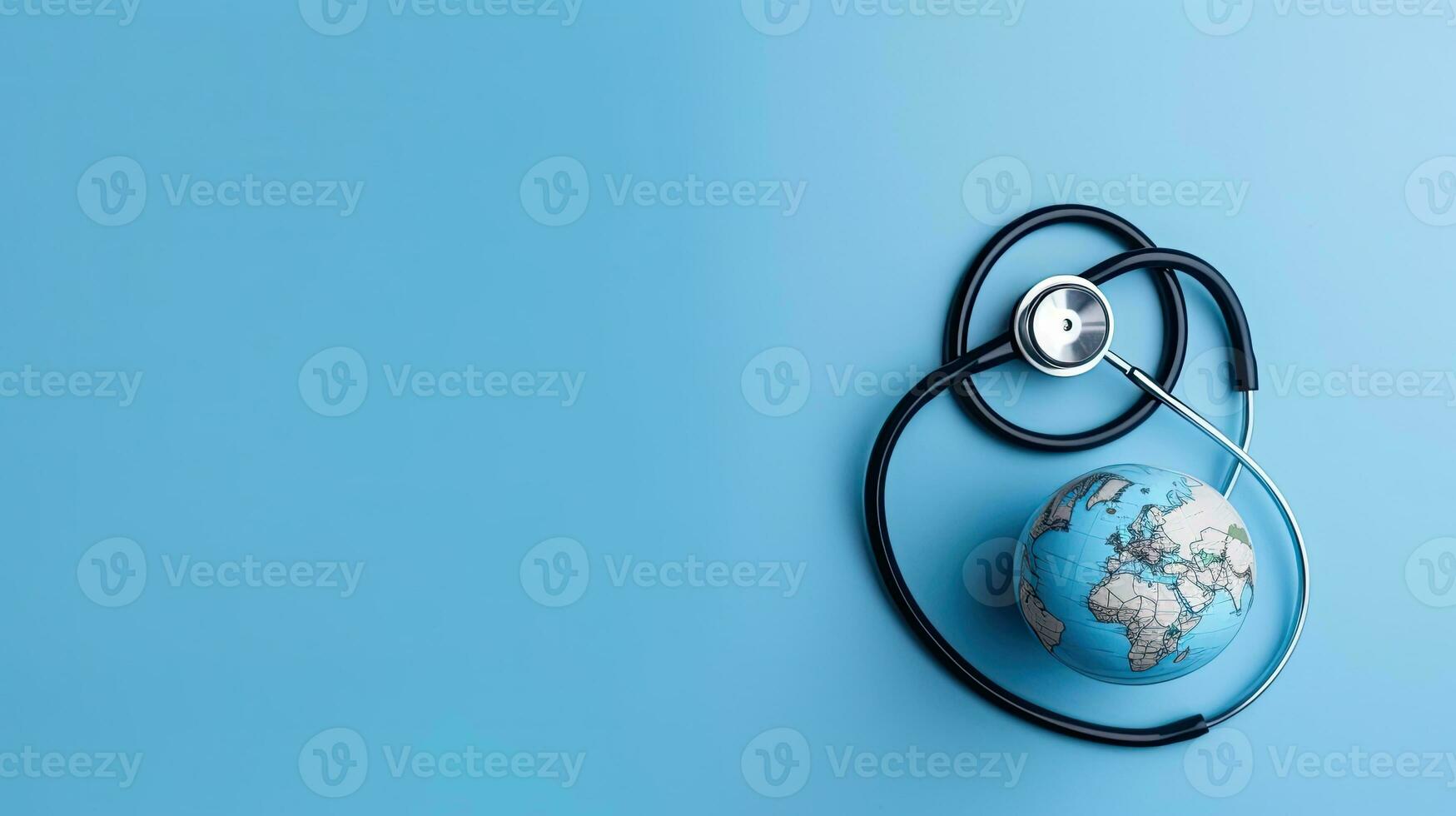 Background of World Health day banner design, AI Generative photo