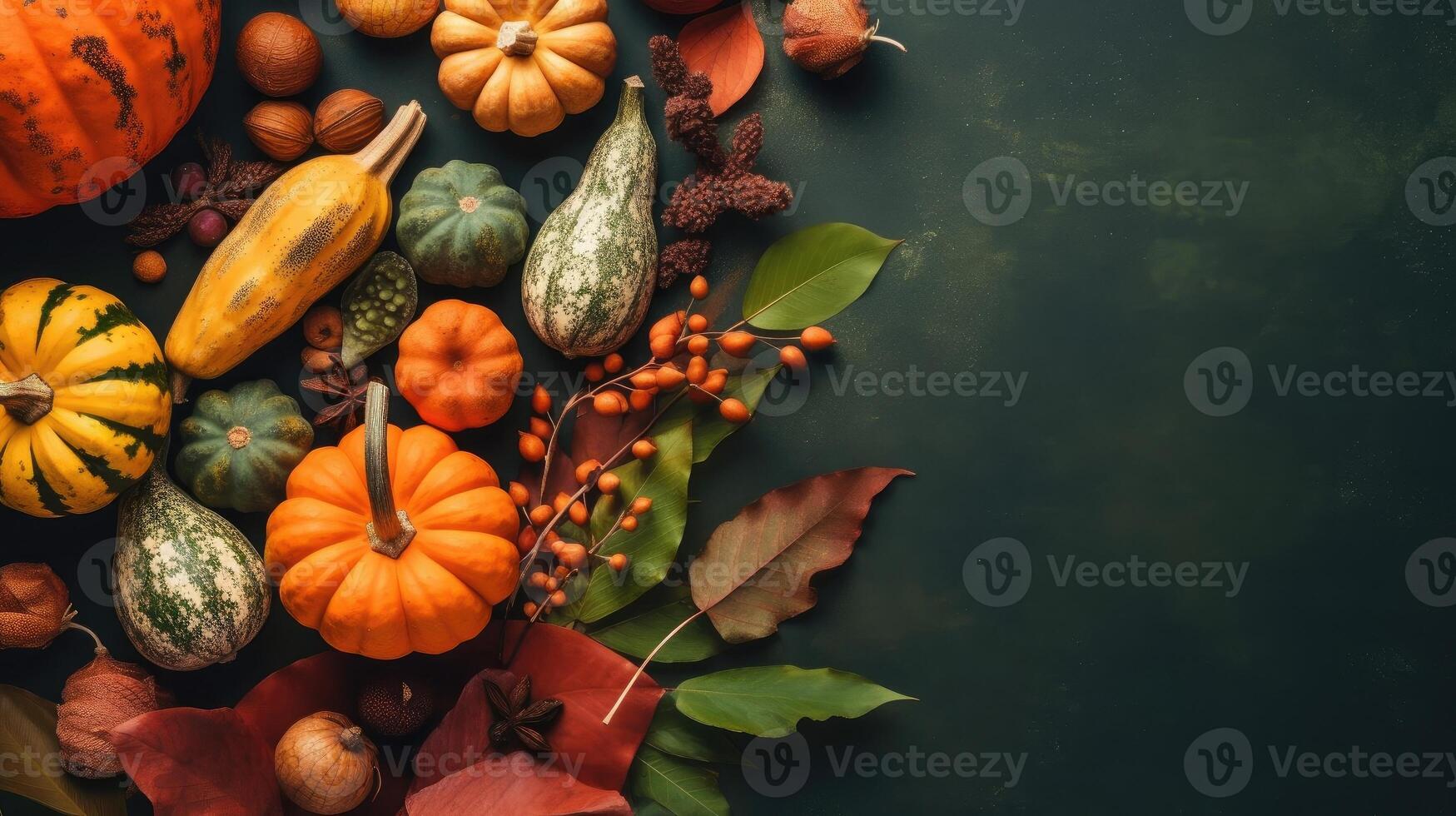 Background banner design for Thanksgiving Day, photo