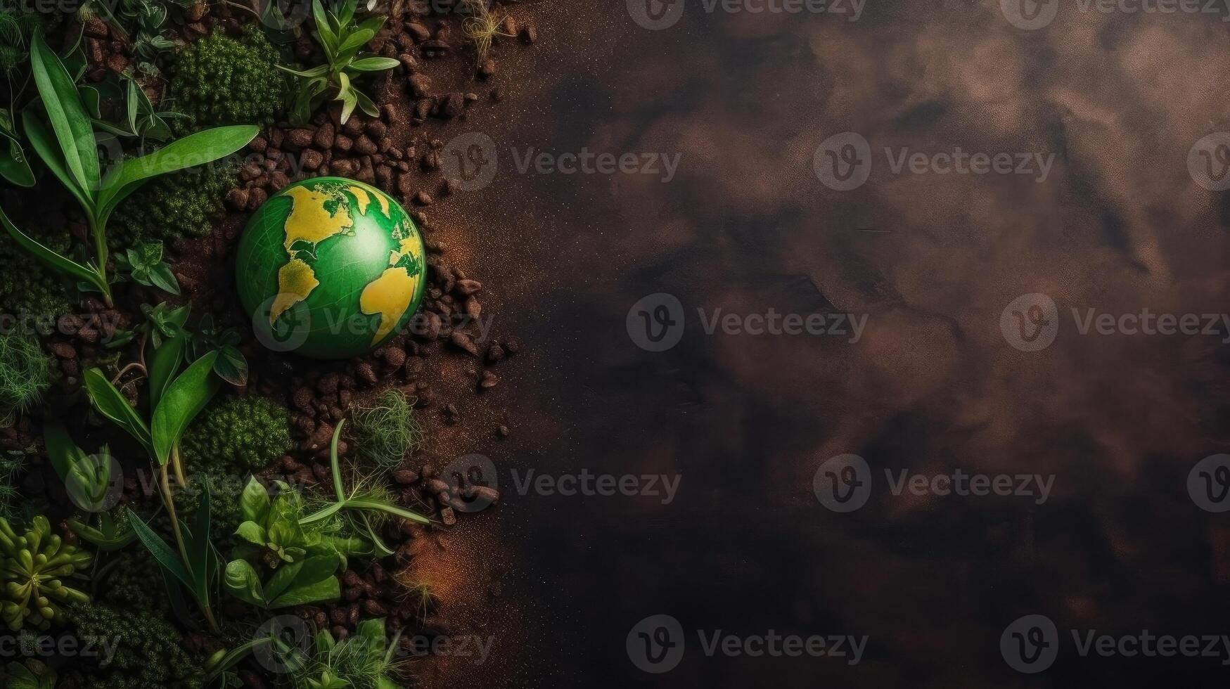 Earth Day Sale Banner background concept design with perfect ornament and view, photo