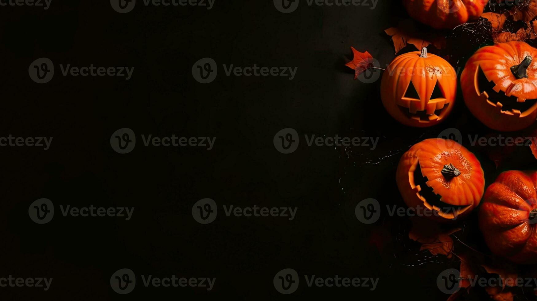 Background of Halloween banner concept design, AI Generative photo