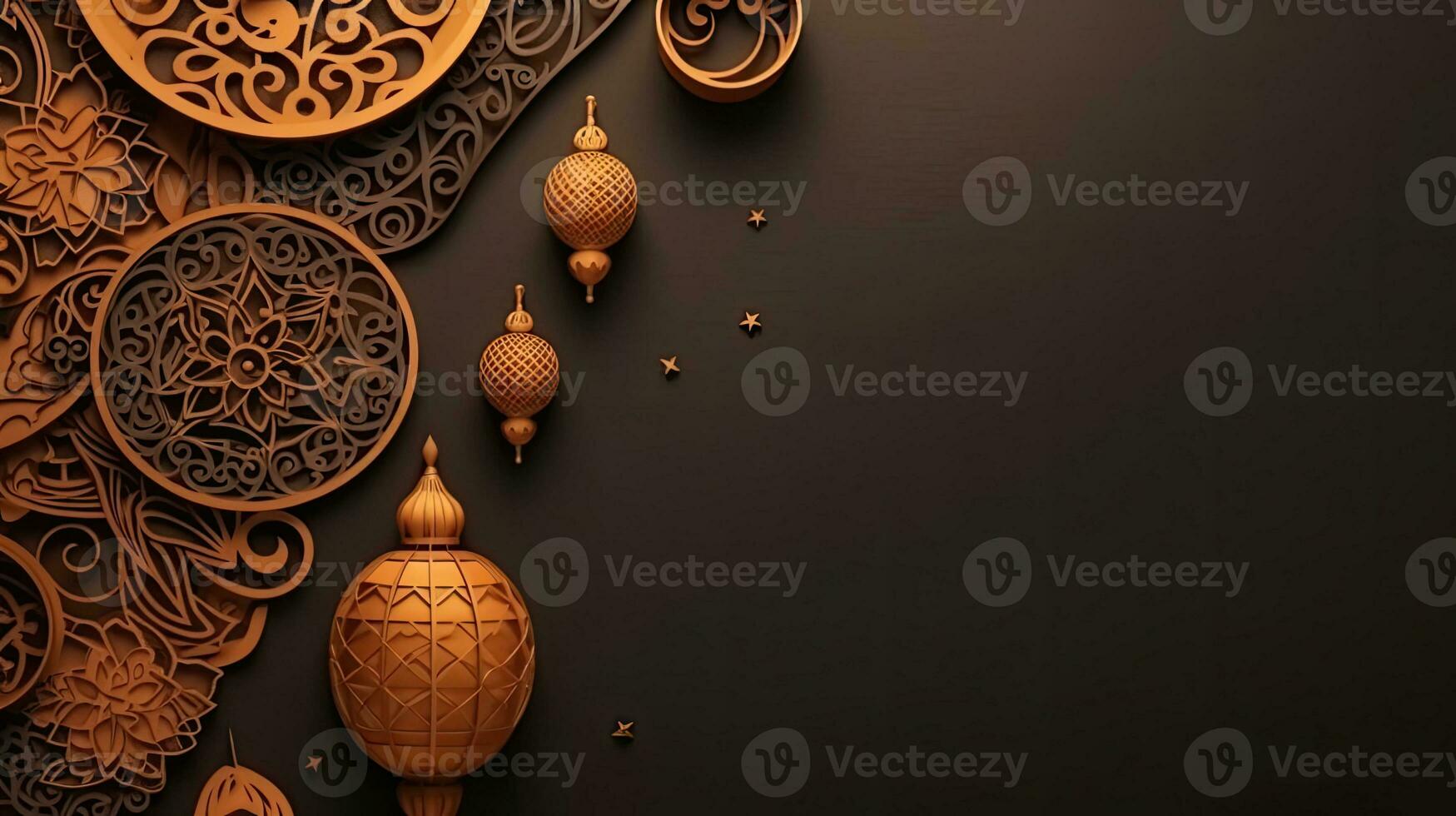 Perfect Concept Design background for Ramadan sale banner, AI Generative photo