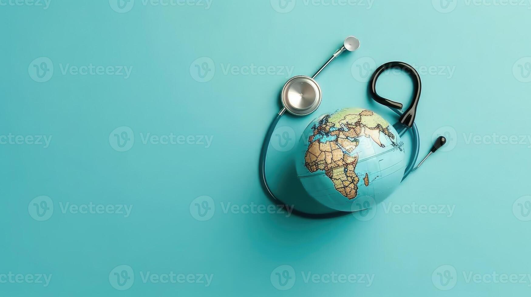 Background banner design for World Health Day, photo