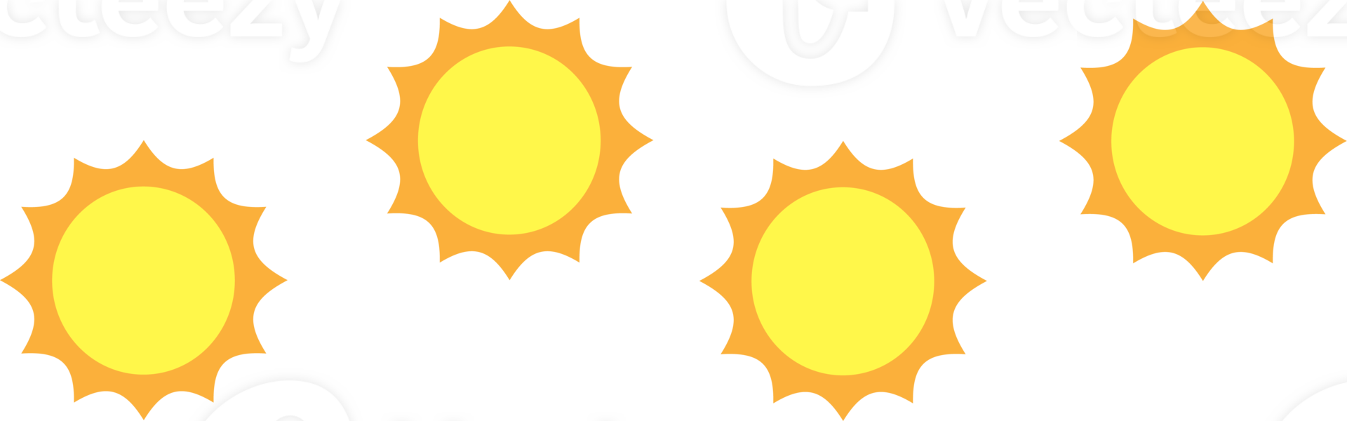 Sun Weather icon pattern  design elements illustration png