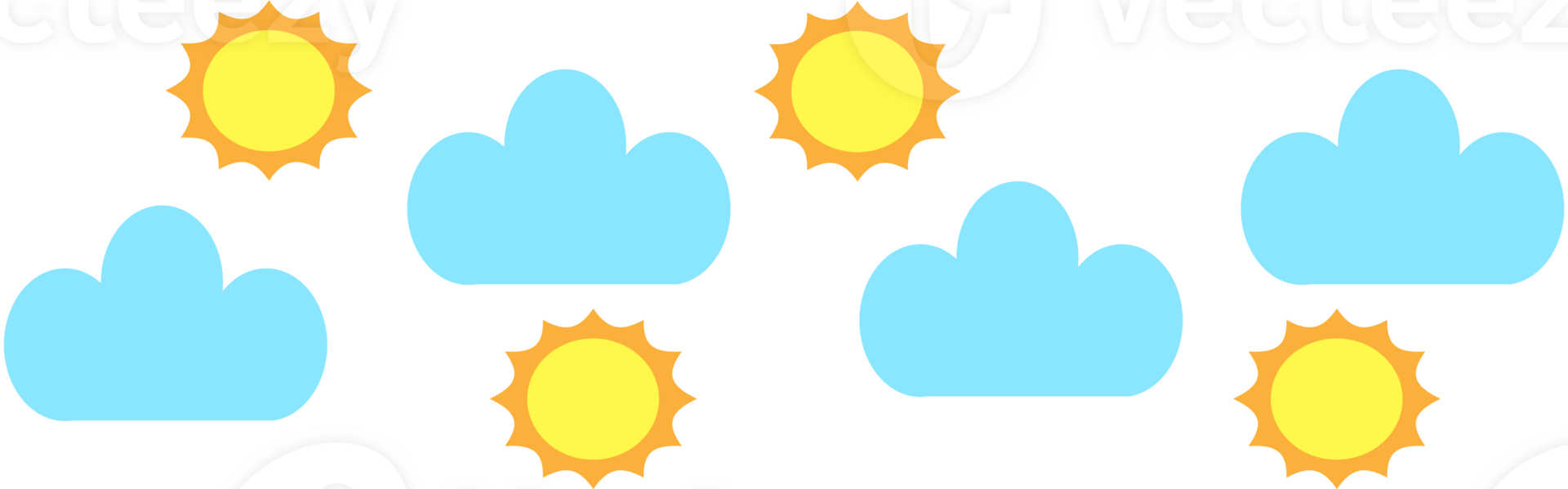 Sun Weather icon pattern  design elements illustration png