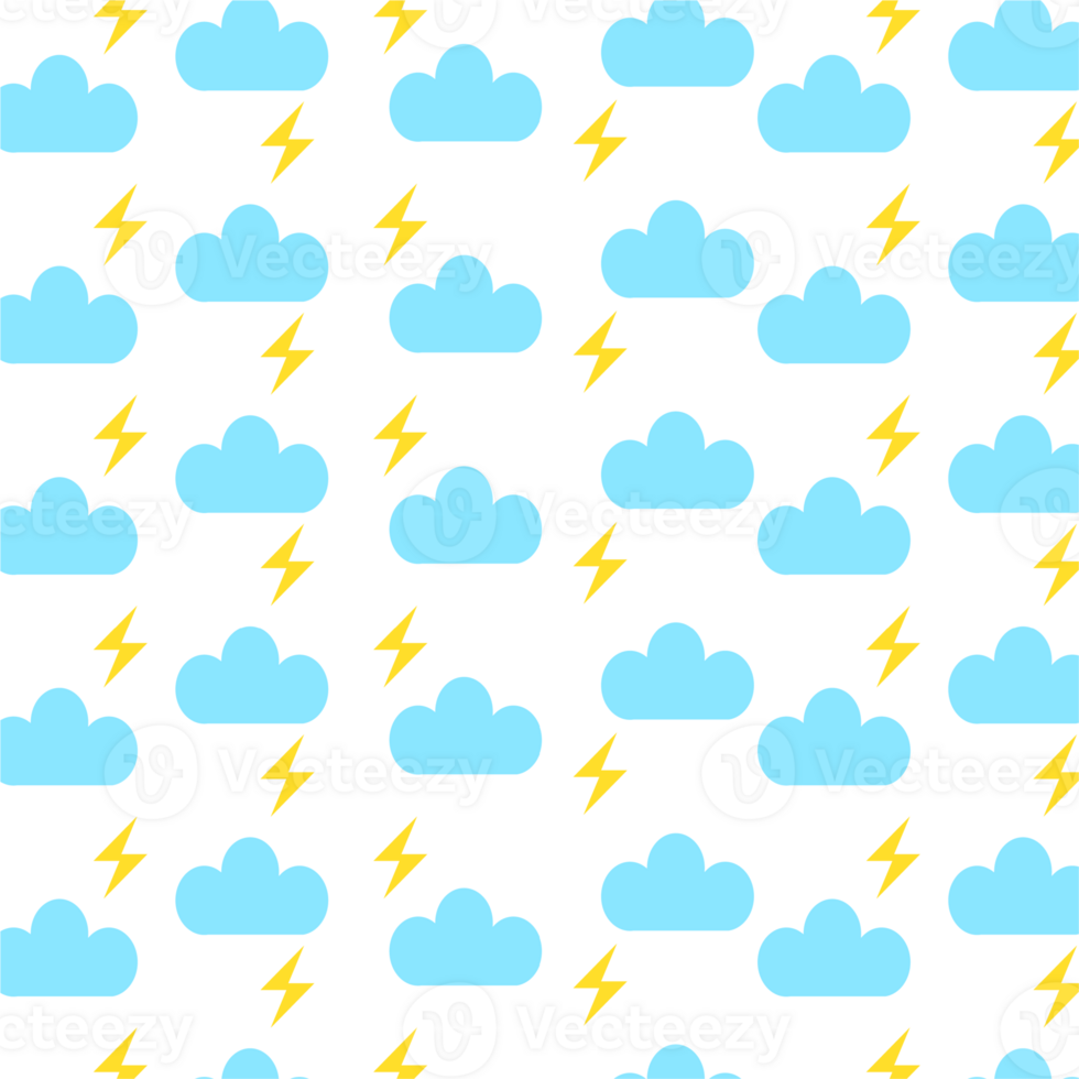 Thunder Weather icon pattern  design elements illustration png