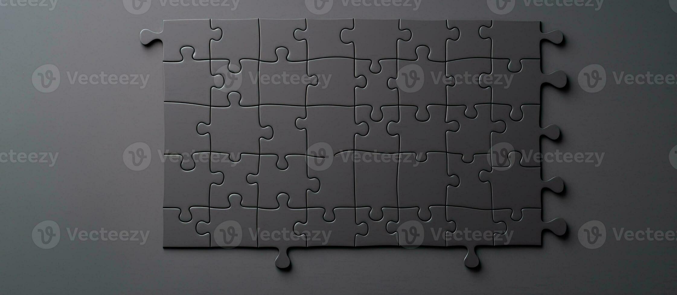 Photo of a single puzzle piece on a table, with plenty of empty space for creative ideas with copy space