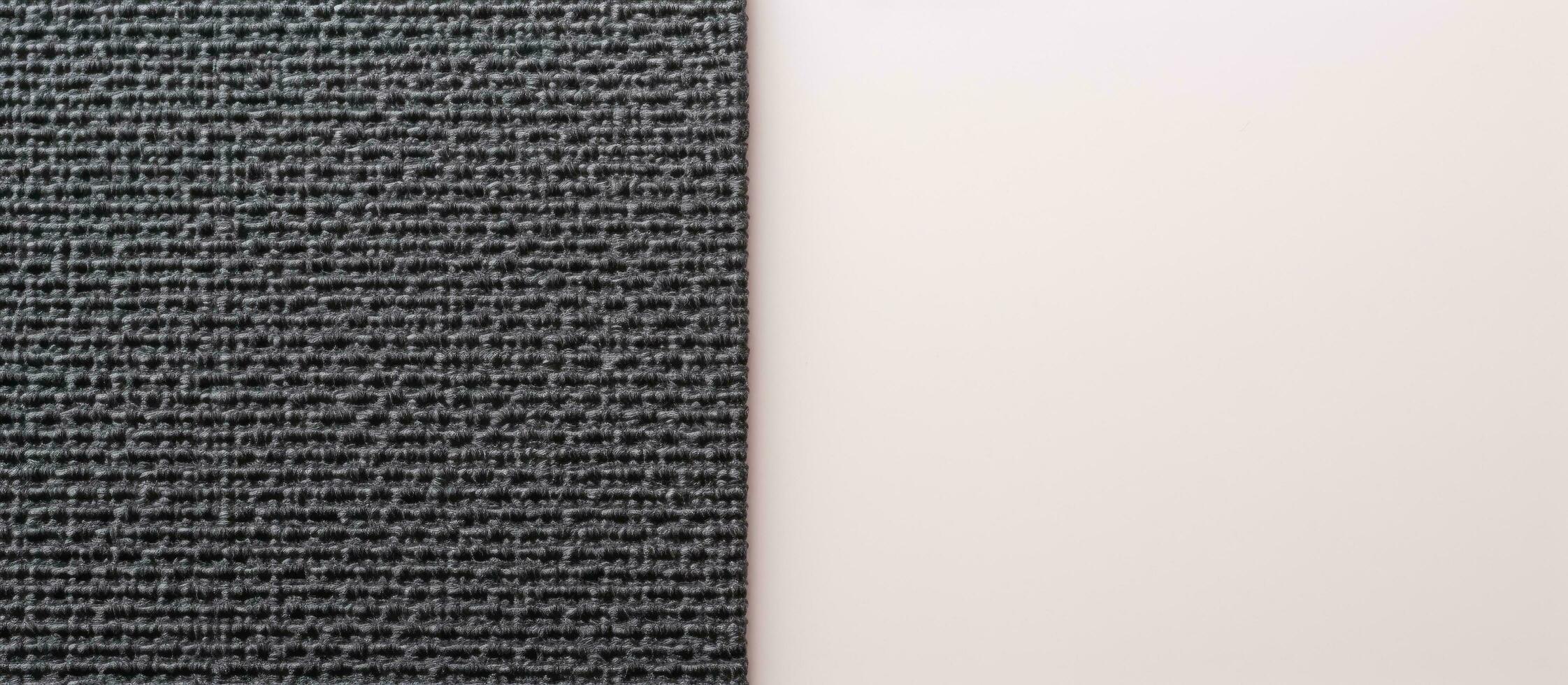 Photo of a black and white tie on a clean white background with copy space