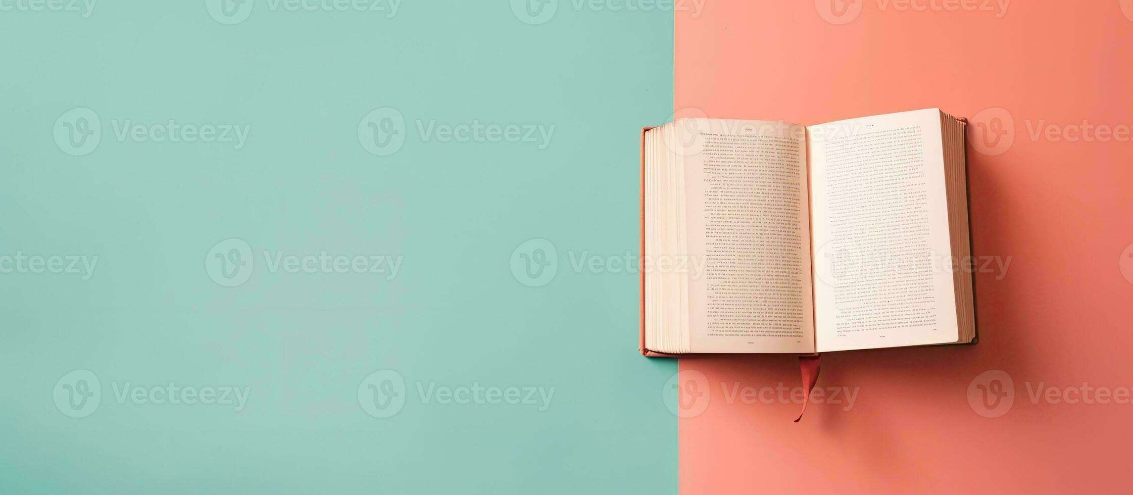 Photo of an open book resting on a wall, offering ample space for creative thoughts and ideas with copy space