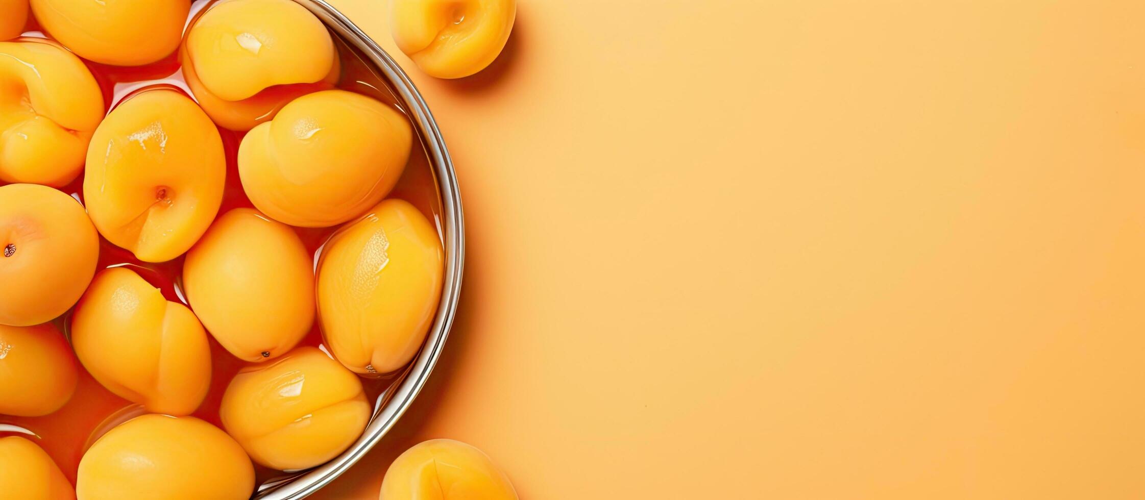 Photo of a delicious assortment of yellow donuts in a metal bowl with plenty of space for your own copy with copy space