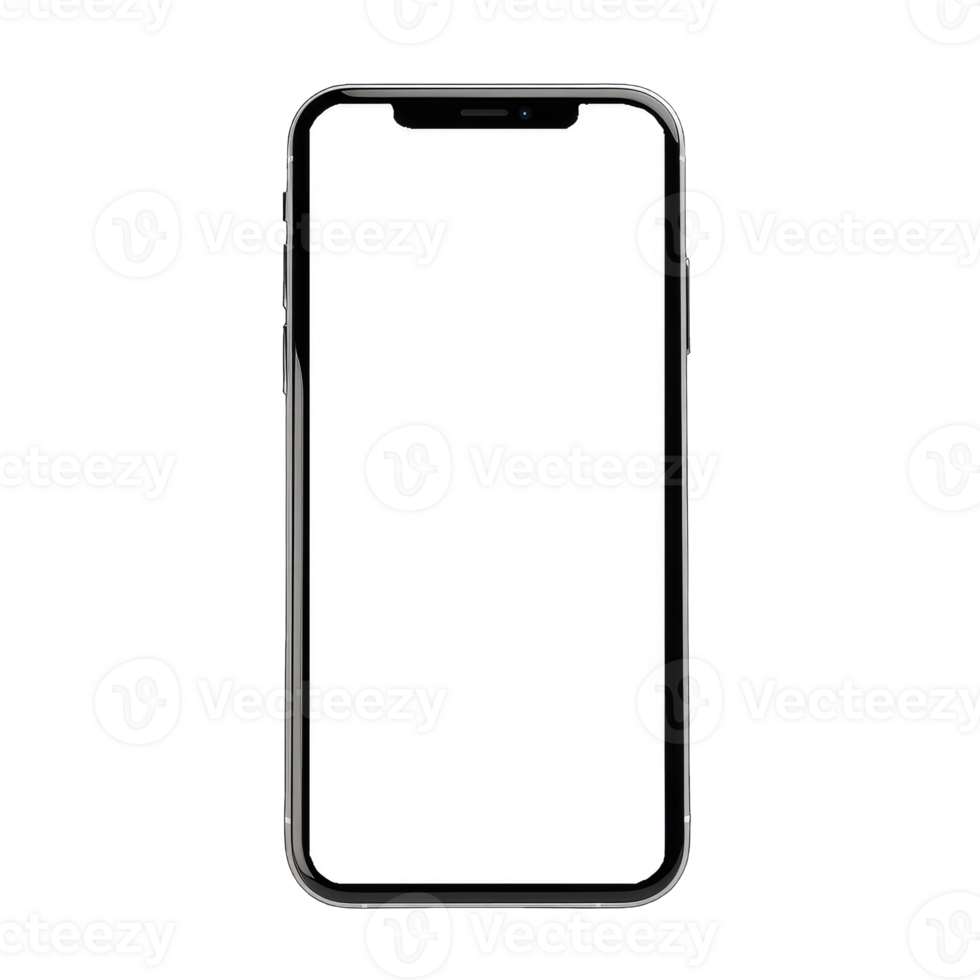 3d high quality vector mobile mockups. Ultra realistic smartphone, Generative AI png