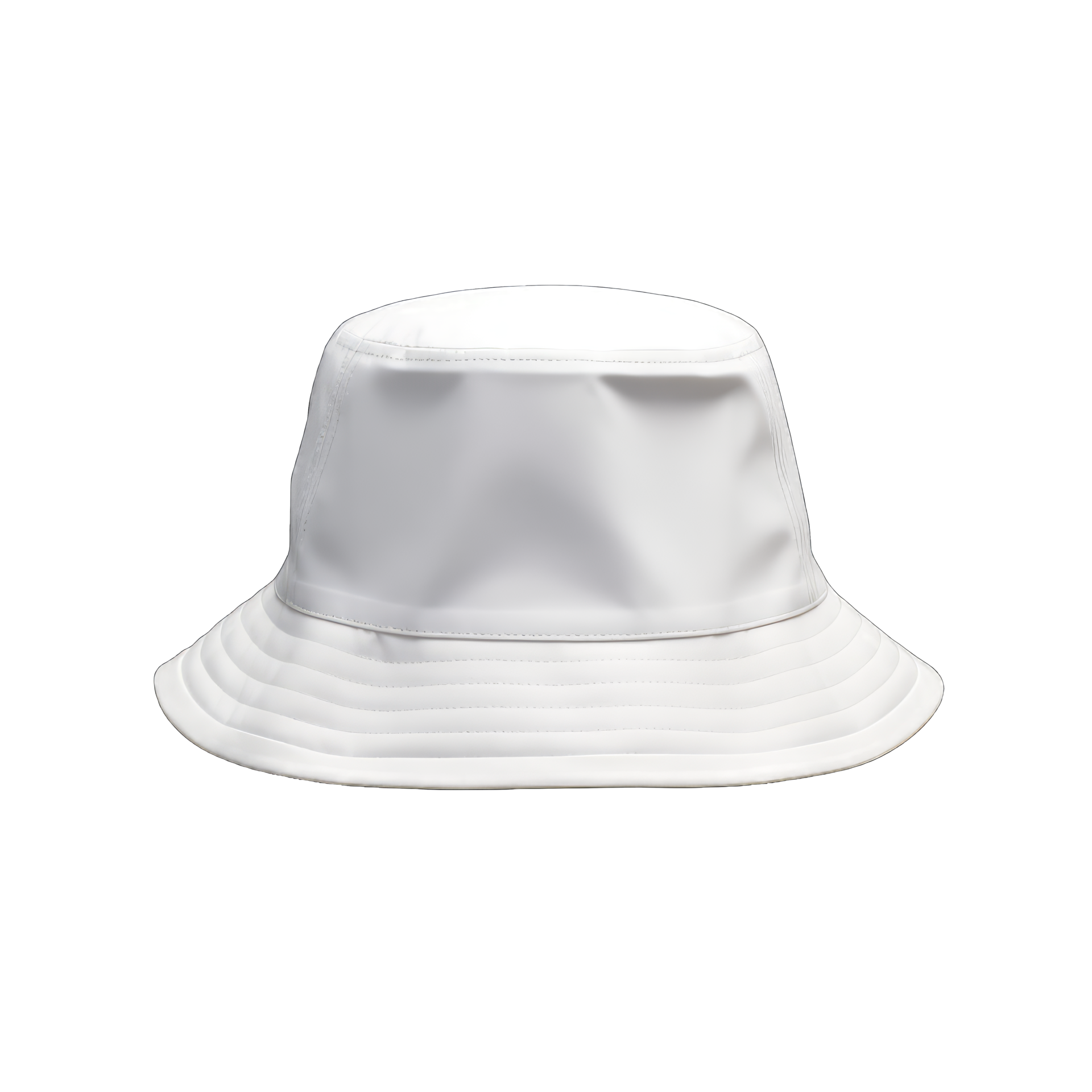 Blank bucket hat mockup, no gravity, 3d rendering, isolated on ...