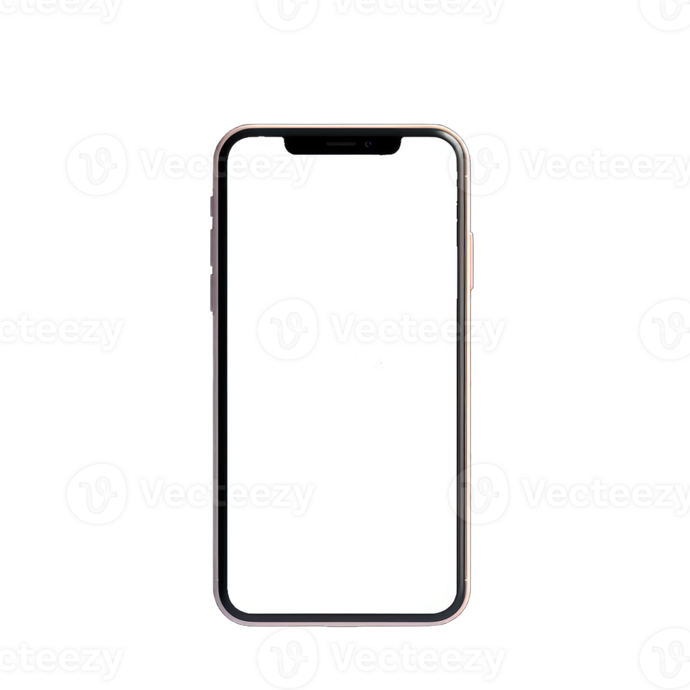 3d high quality vector mobile mockups. Ultra realistic smartphone, Generative AI png