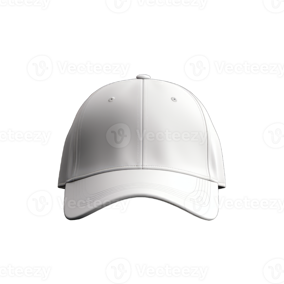 Cap mockup. Isolated on transparent background, realistic cap hat templates. angle view of adult caps mockup, generative ai png