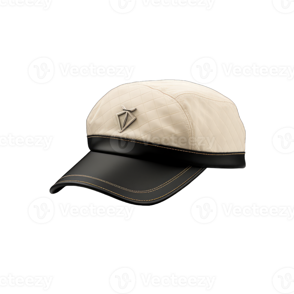 Cap mockup. Isolated on transparent background, realistic cap hat templates. angle view of adult caps mockup, generative ai png