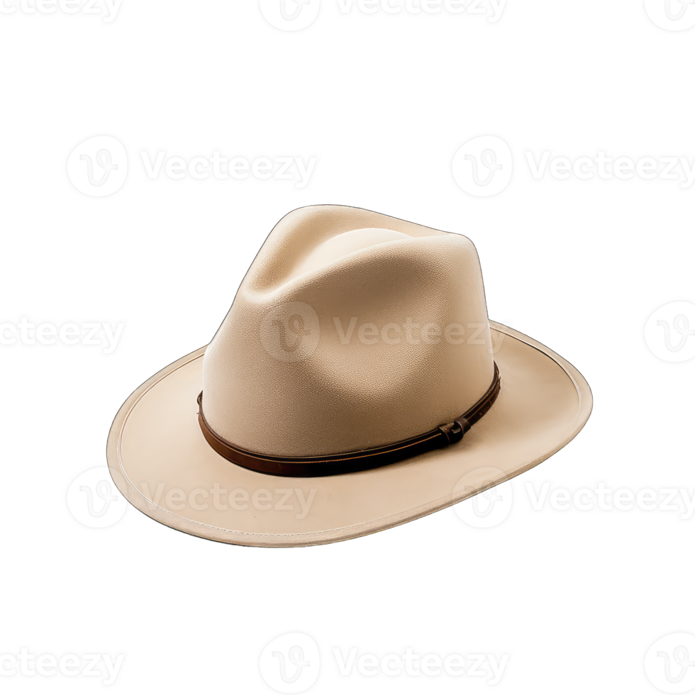 Blank bucket hat mockup, no gravity, 3d rendering, isolated on transparent background, Generative AI png