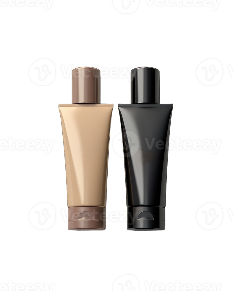 Blank cosmetic packaging mockup tube. Vector illustration, Isolated, Generative AI png