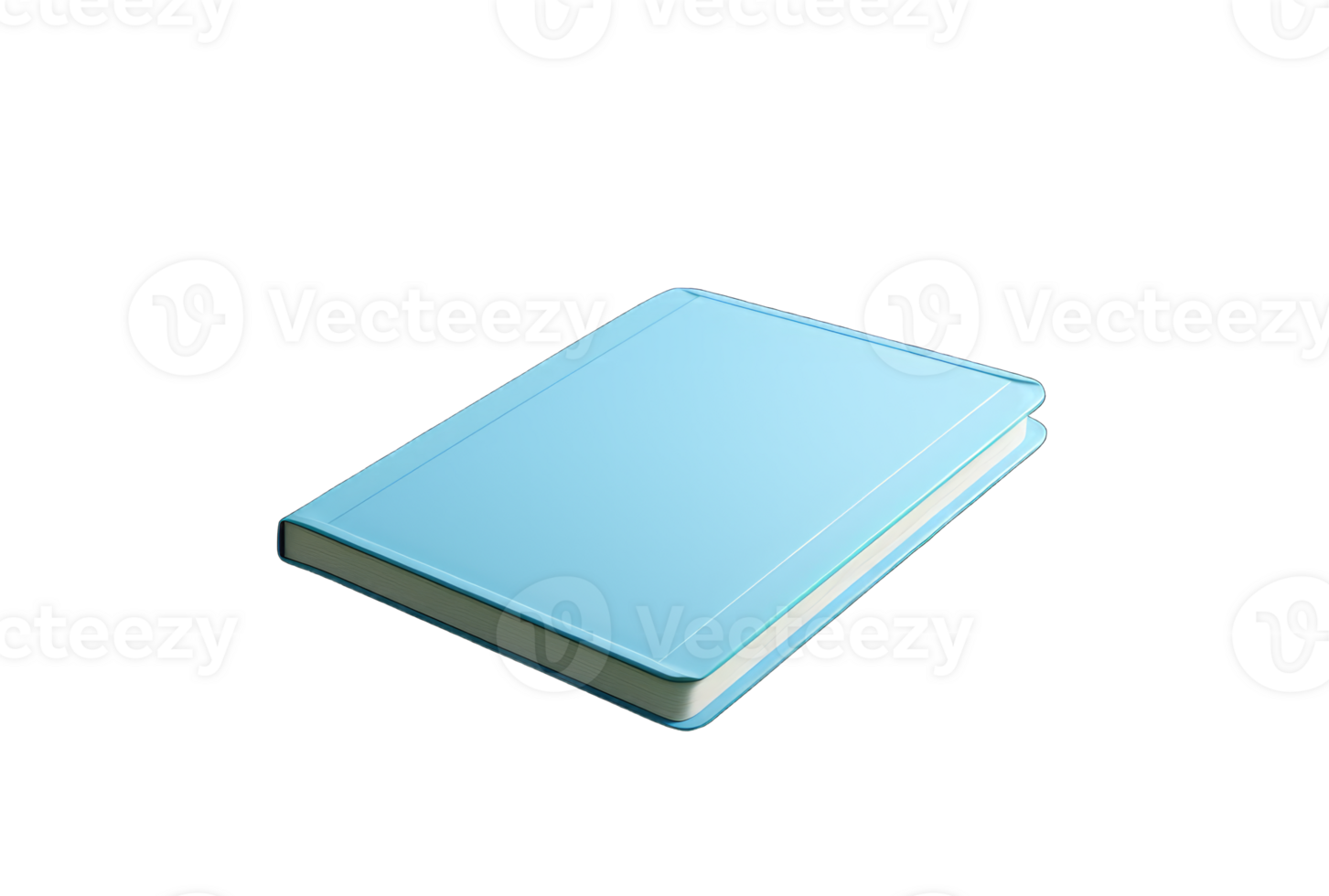 Realistic notebook mockup, notepad with blank cover and spread for your design. Realistic copybook with shadows isolated on transparent background, Generative AI png
