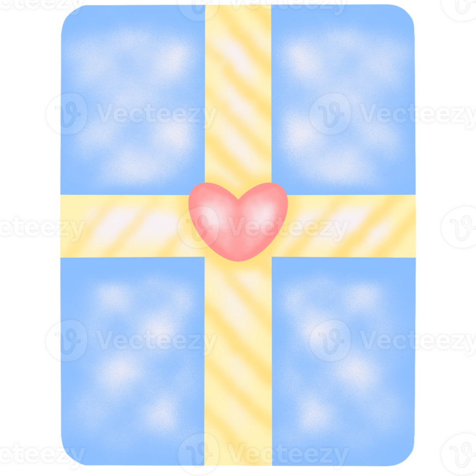 set of boxes with hearts png