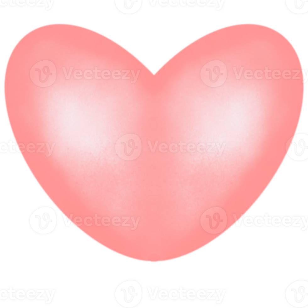 red heart isolated on white png